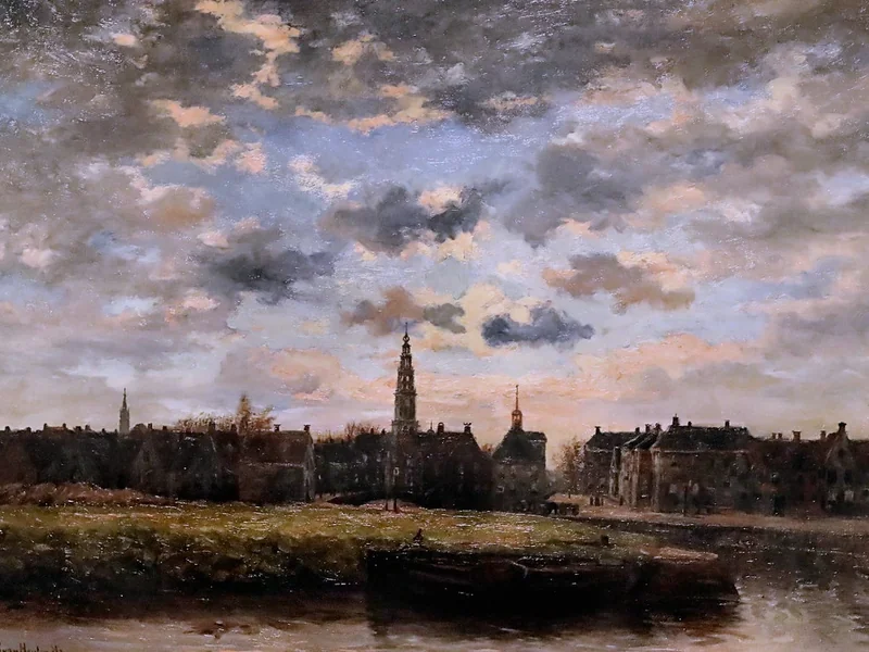 1866-Gerrit van Houten - Groninga di sera